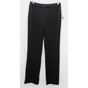 Charter Club straight Leg Black Chino Pants Size 4 Flat Front Stretch NWT